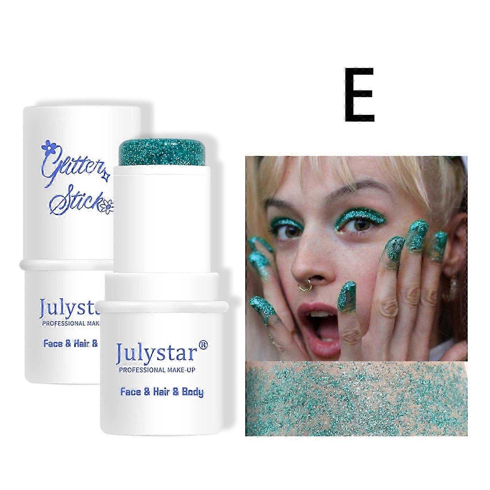 جل لامع مكتنزة لشعر الوجه والجسم ، عصا بريق للجسم ، جل لامع مكياج مقاوم للماء متعدد الاستخدامات