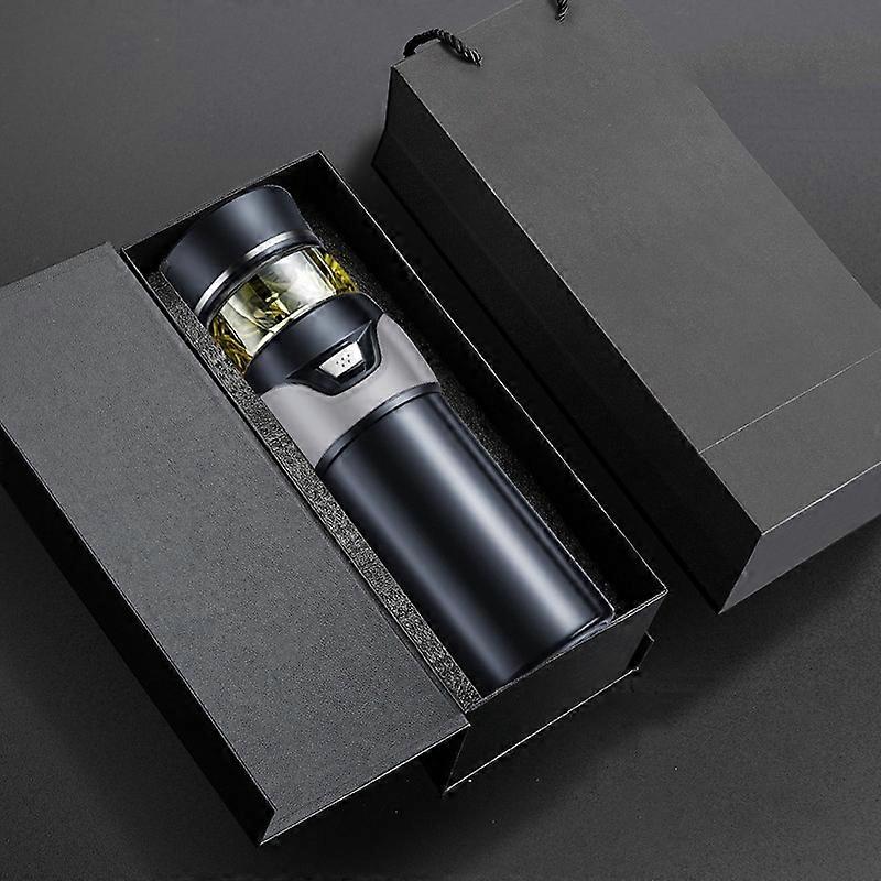 Tea Water Separation Cup,Style: Gray+Gift Box Gray+Gift Box