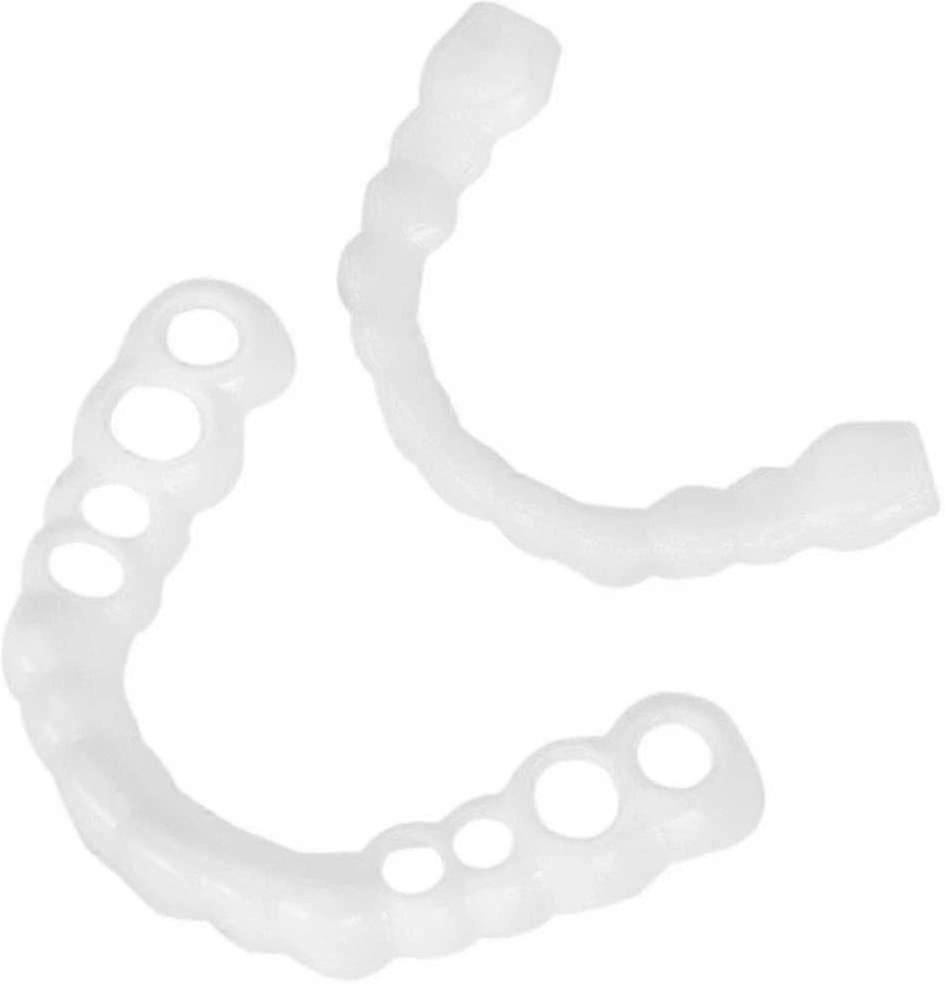 Xqday Teeth Cosmetic Comfort Fit Flexible Cosmetic Teeth Denture Teeth Top Veneer