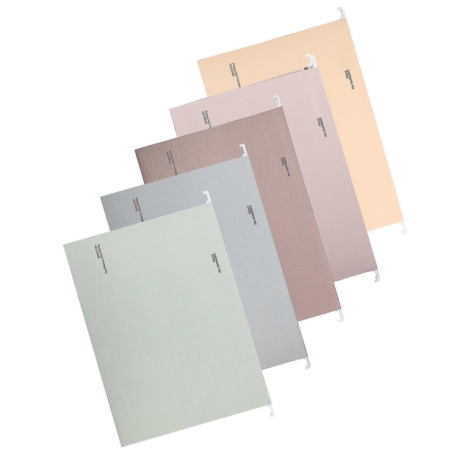 Hanging Wall File Folders Document Organization Home Use Portable Design 5Pcs