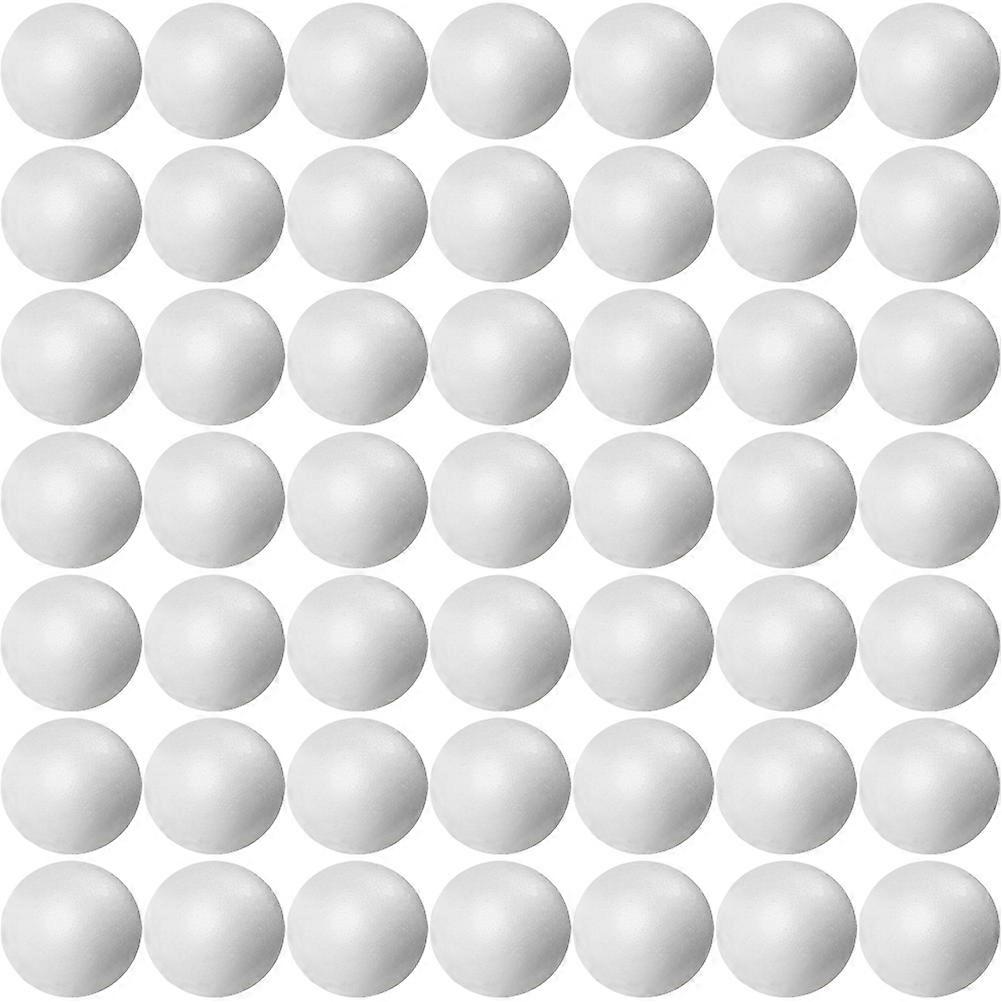 White Foams Balls for DIY Crafting Safe and Reusable 100pcs Round Unpainted Balls Lightweight Small Size