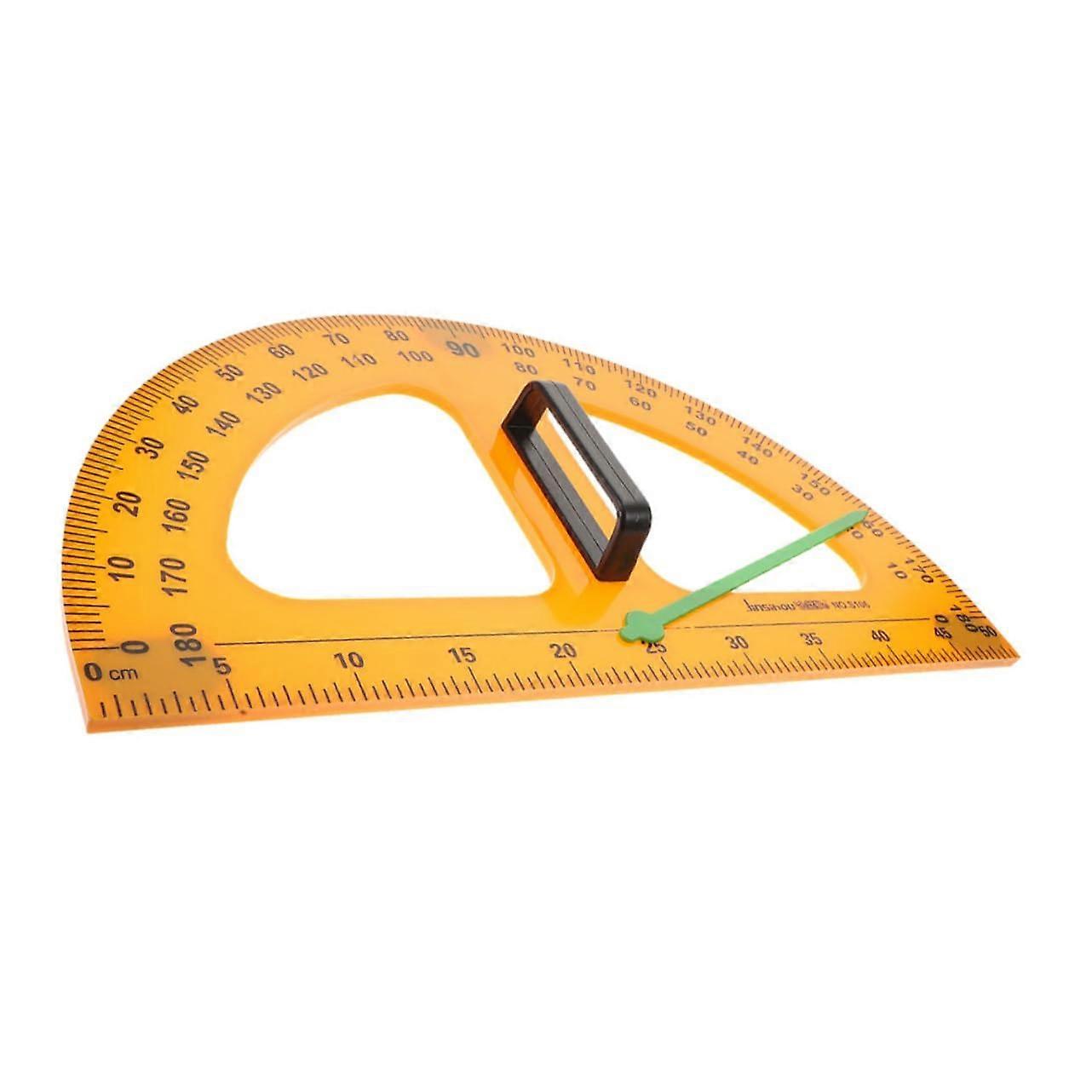 MultiFunction Semicircle Protractor for Teachers, Classroom Math Tool with Ergonomic Design for Easy Use and Precise Drawing