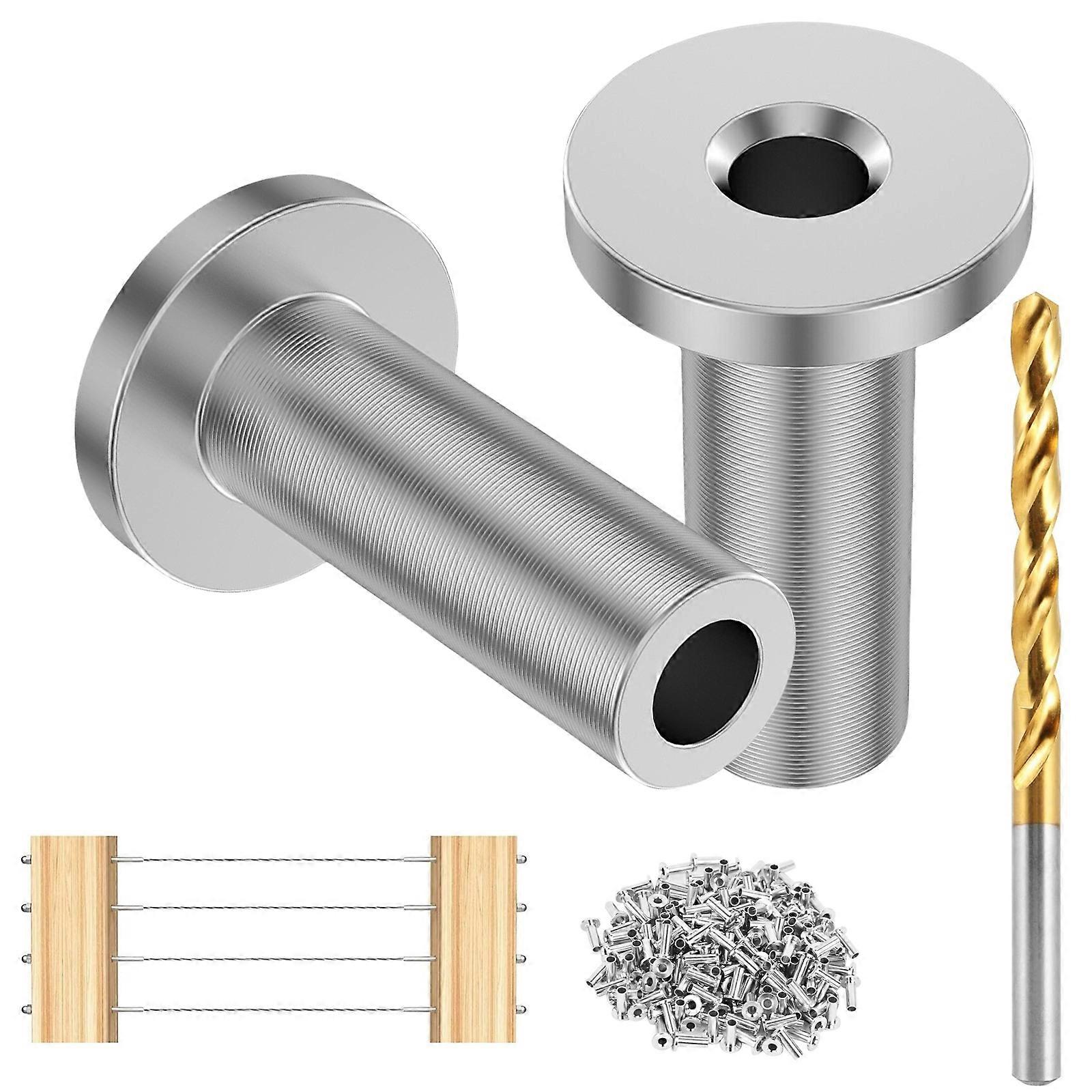 100 set Steel Cable Railing Protector Sleeves Cable Railing Hardware Sleeves Simple Installation Suitable for Wood Posts Multicolor