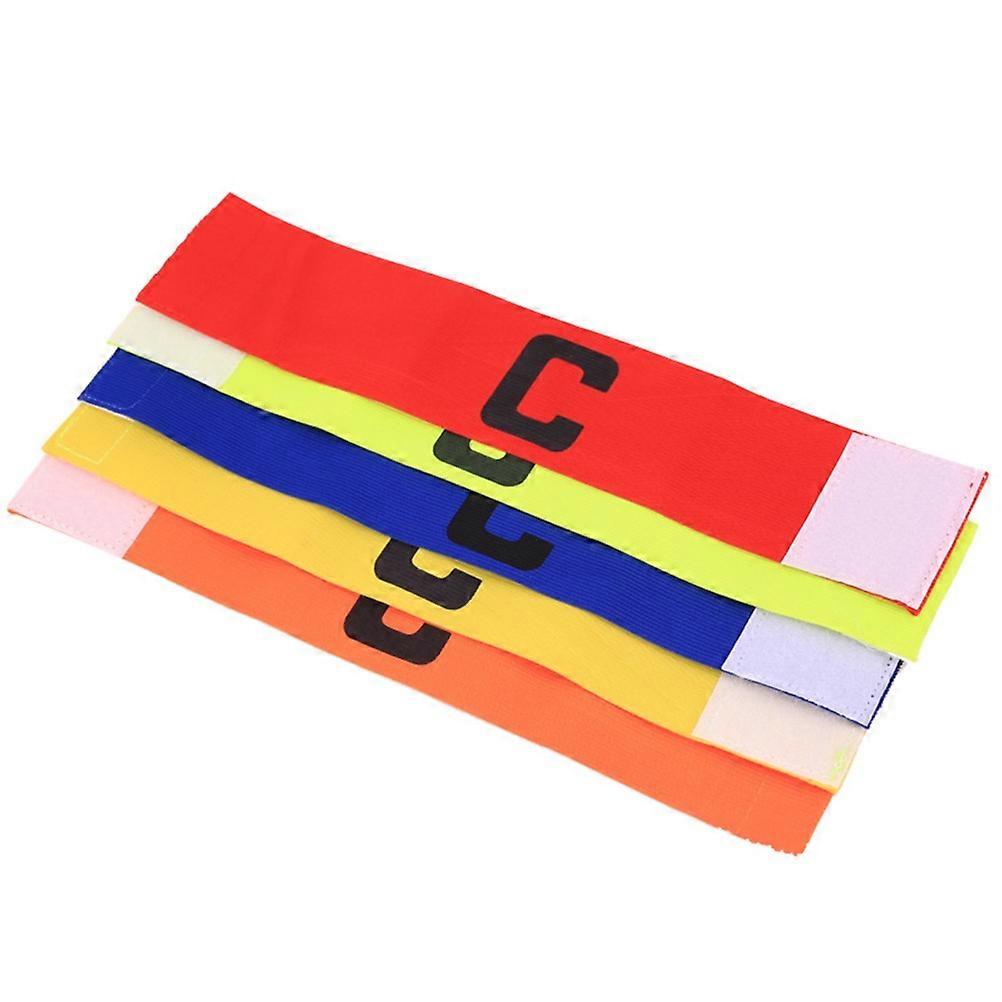 Nylon Captain Armband for Soccer Football Adjustable Antidrop Design Assorted Color Fits 15 5CM34CM