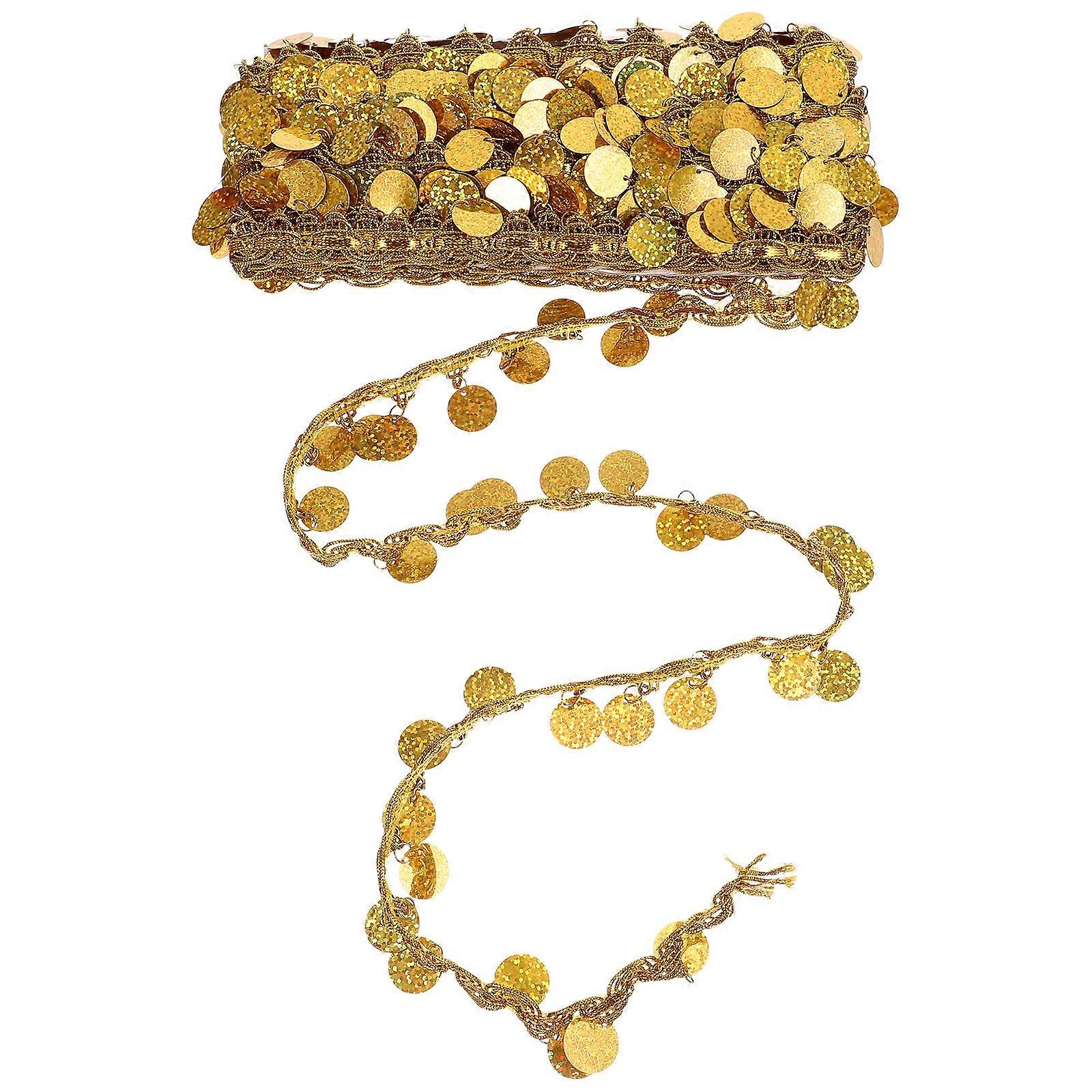 Sparkling Sequin Fringe Trim for Decoration Multi-Function Costume Trim