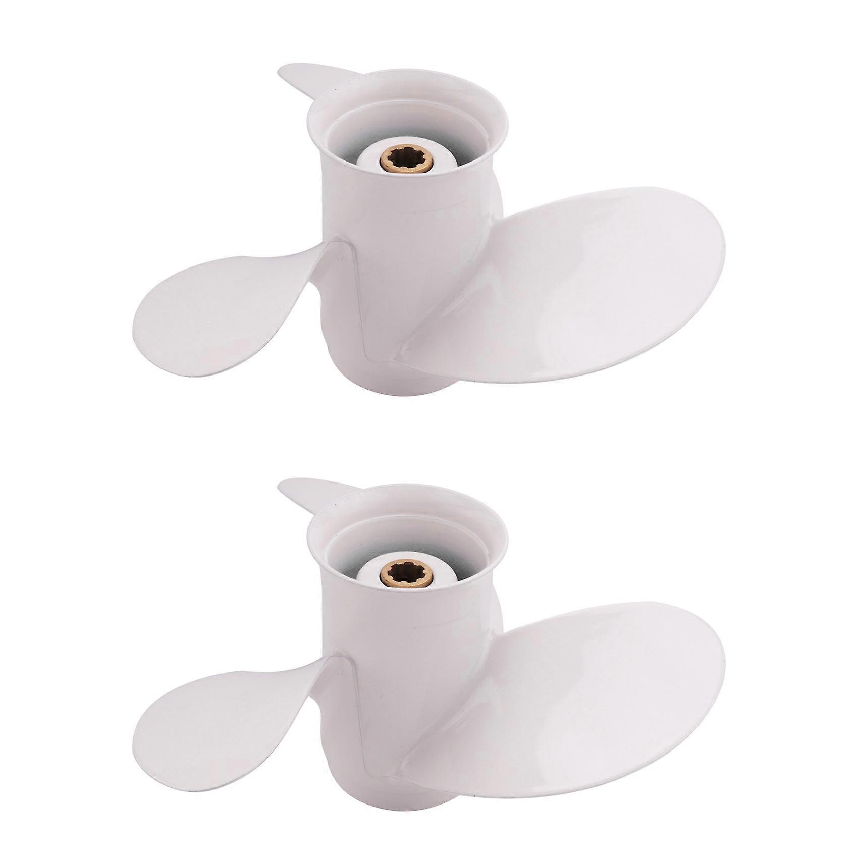 2X Boat Propeller 6G1-45943-00-El 8 1/2 x 7 1/2 for Outboard Engine 6-8Hp 3 Blades R Rotation 7 Spli