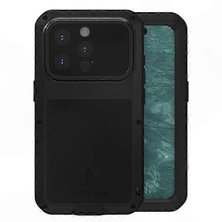 Shockproof Case for 15 Pro with Tempered Glass Screen Protector Cover