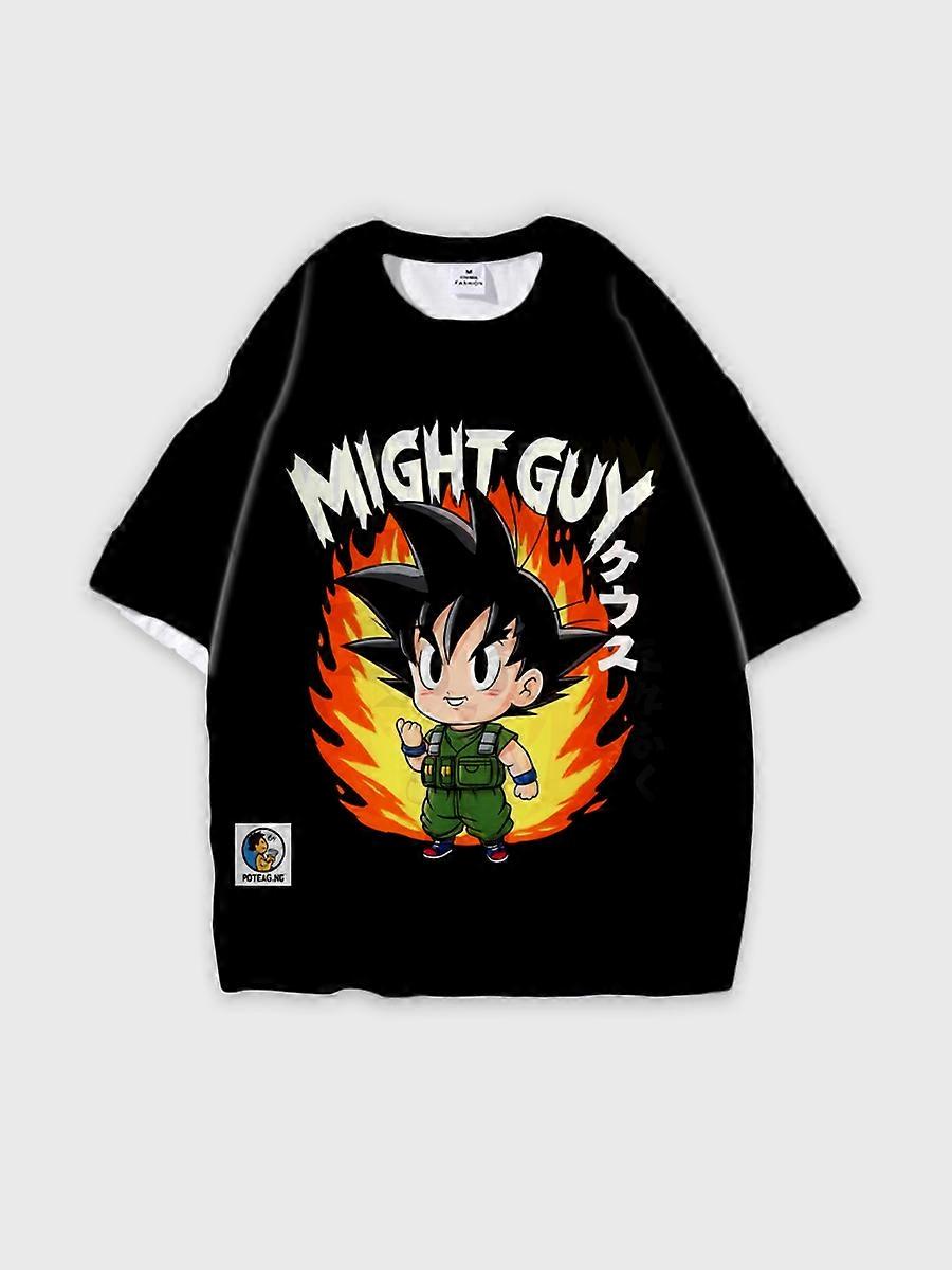 T-shirt round neck Cartoon Pattern loose short sleeve E1427