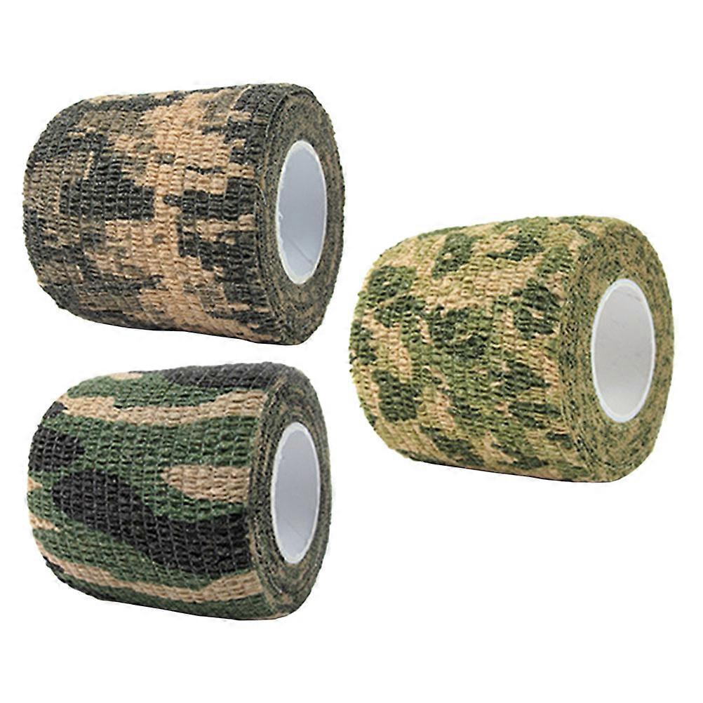 Camouflage Tape for Outdoor Use with Excellent Insulation Water Resistance and Durable Elasticity 3 Rolls