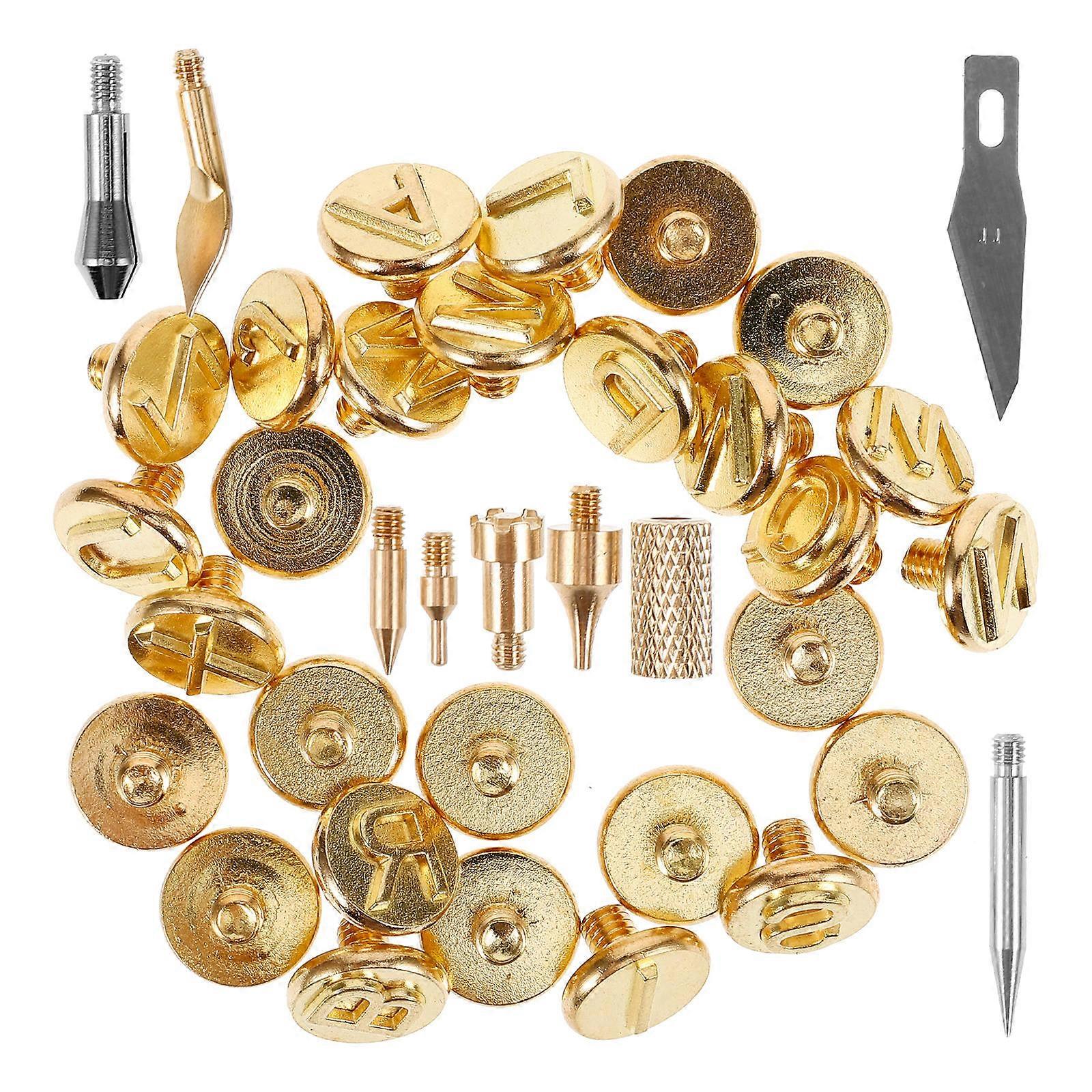 Golden Soldering Iron Tips Set for Wood Burning with Durable Iron Material 1 Set