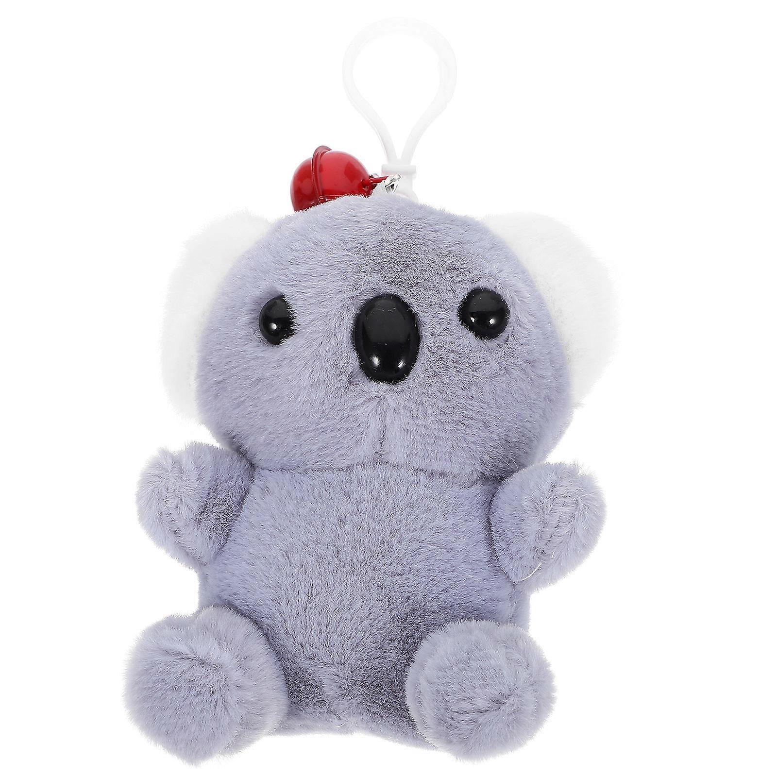 1 Set Stuffed Animal Key Chain Charm Plush Koala Keychain Pendant Backpack Purse Hanging Ornament