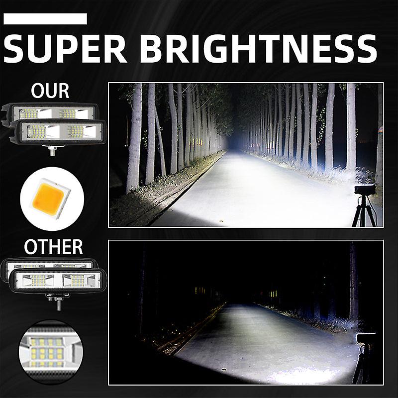 Phare De Travail LED Ovale 5.5 Pouces 20W - 2 Pièces, 12V/24V, IP67, Pour 4x4, Camion, Tracteur, VTT