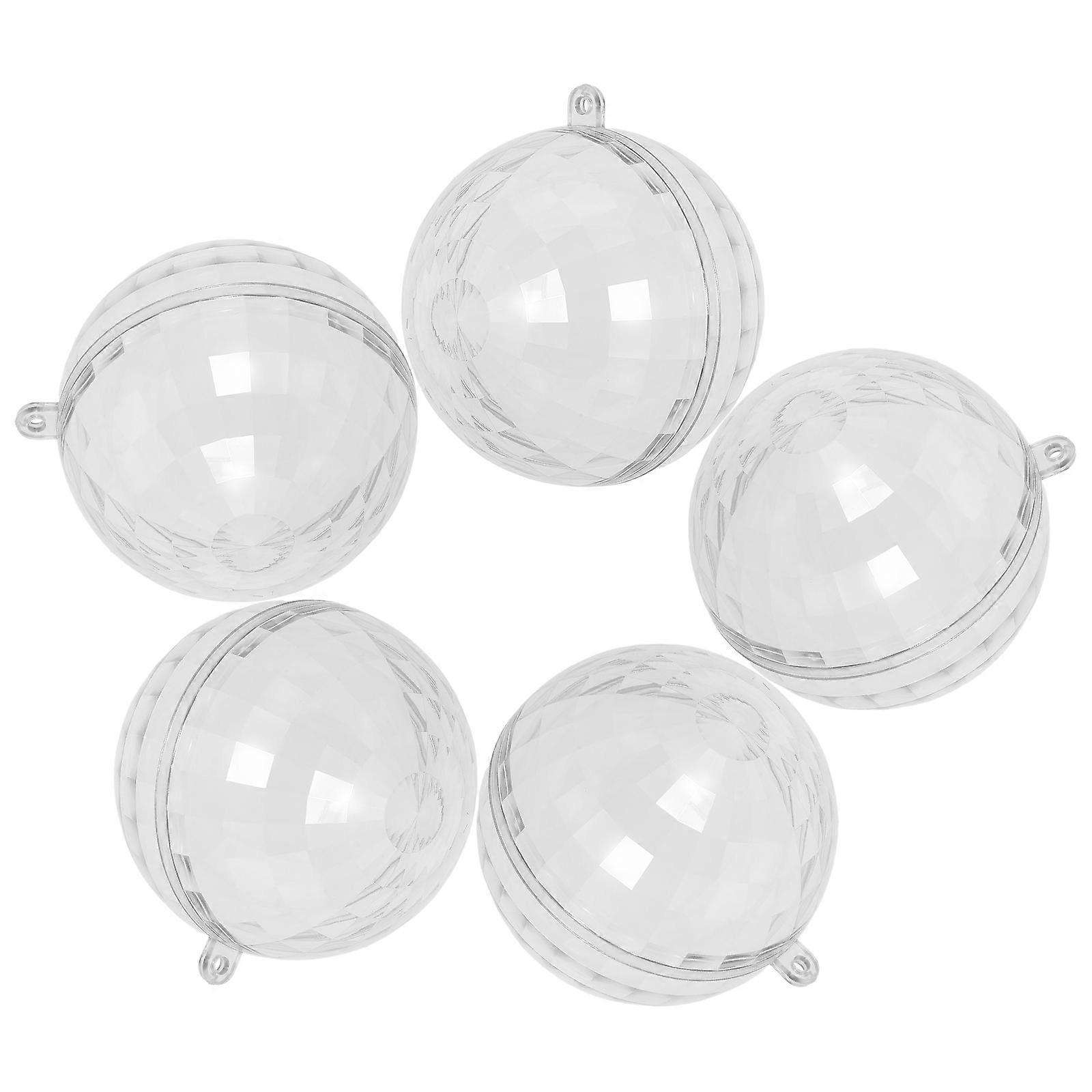 Hanging Party Disco Ball Creative Transparent Candy Boxes for Weddings Birthdays Celebrations 5Pcs