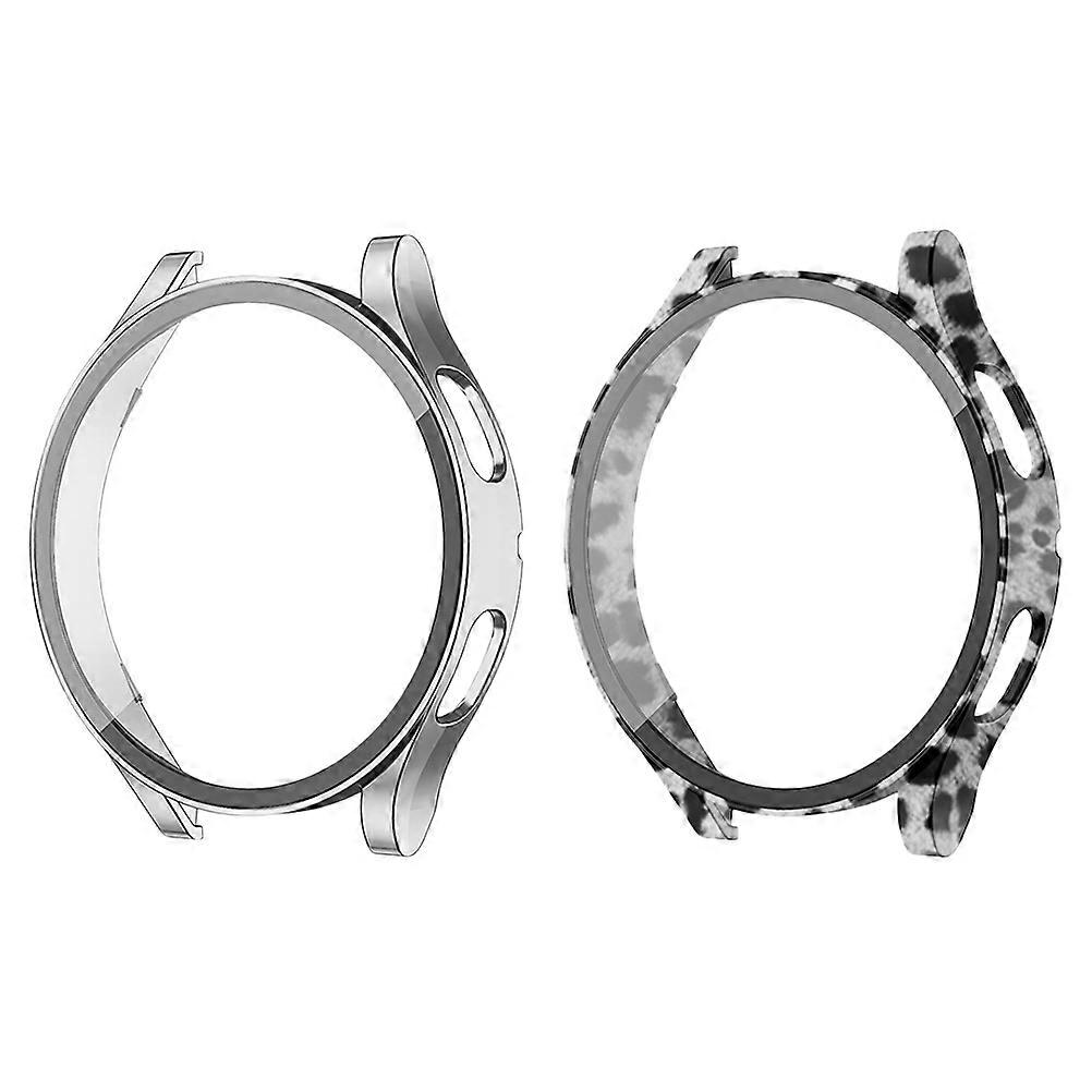 Hard Frame Watch Protector Case 2pcs Full Coverage Tempered Shield with Snug Fit Design for Scratch and Drop Protection
