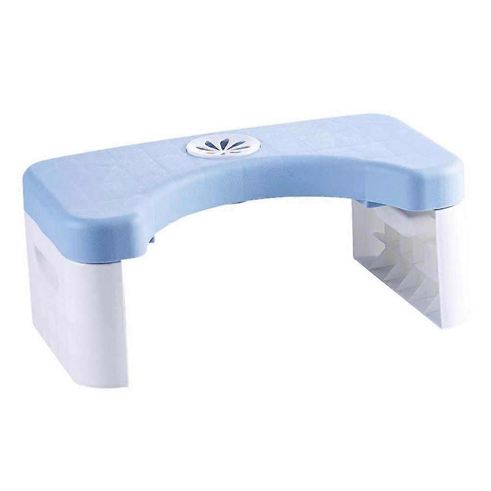 Bathroom Footstool Foldable Footstool for Bathroom Use 1Pcs Sky-Blue