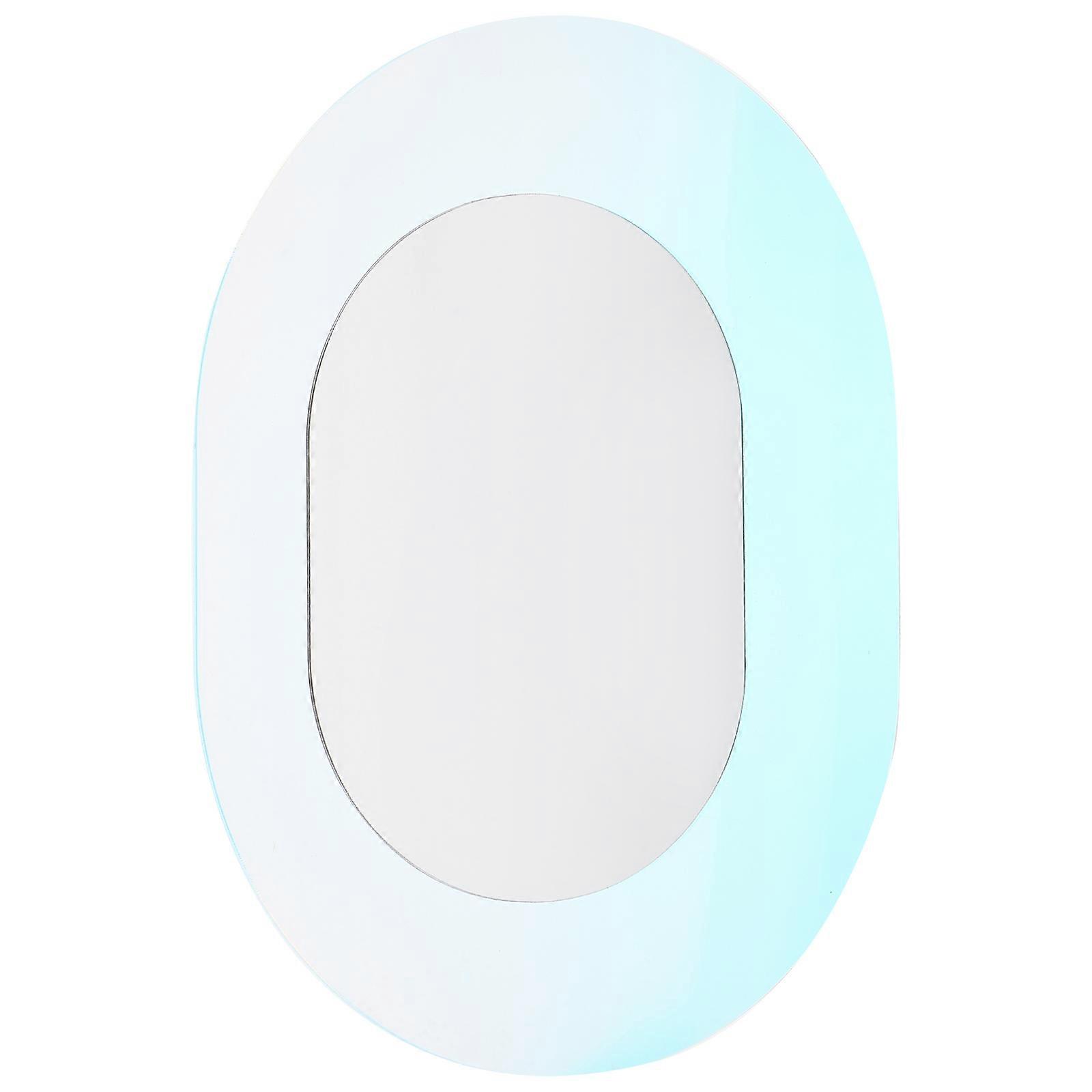 Oval Shape Wall Mirror Household Vanity Mirror 1 Set Wall Mounted Dressing Mirror Art Mirror