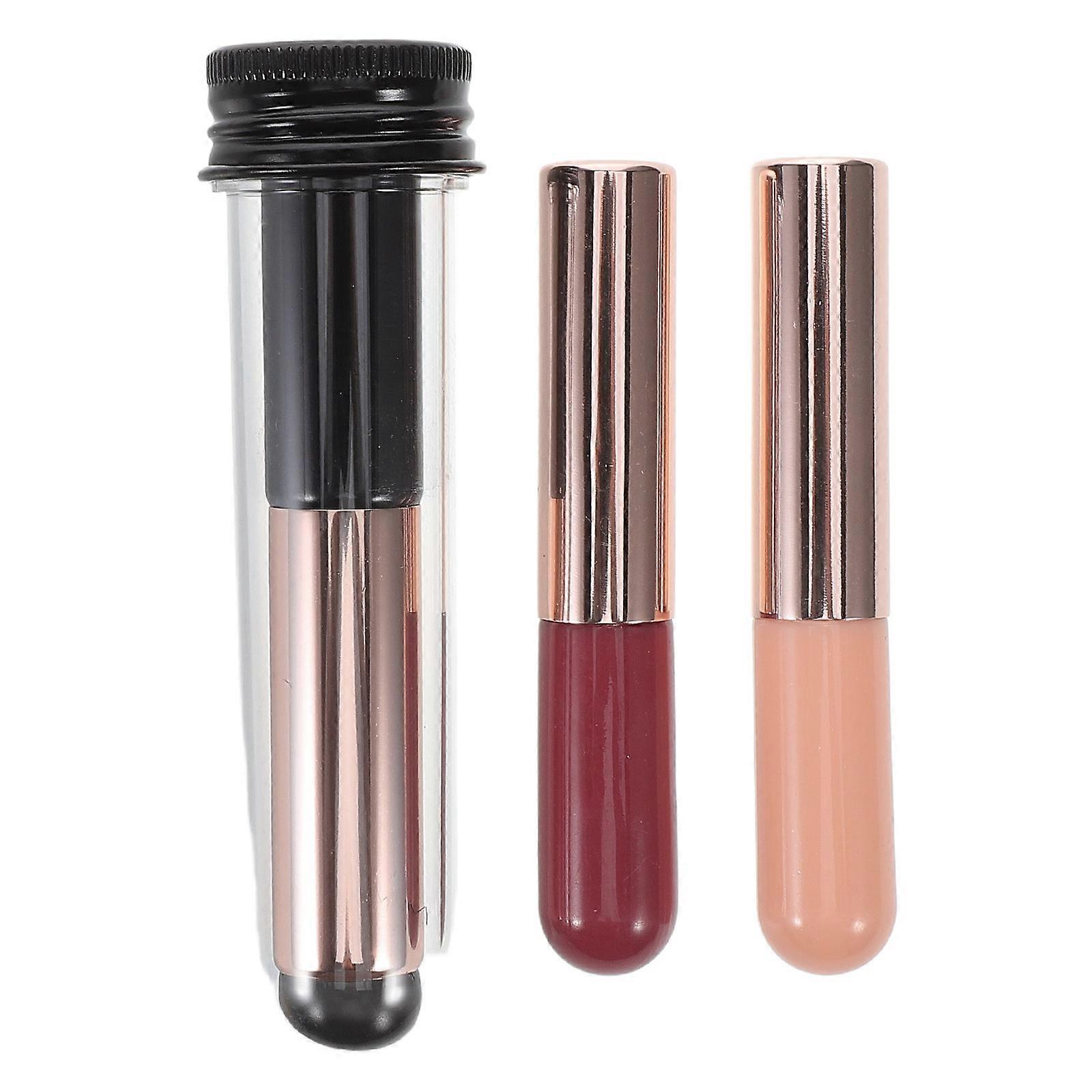 3pcs Reusable Nail Powder Applicator Silicone Brushes for Nail Art – Soft Heads for Professional & Personal Use, Versatile DIY Manicure Tool for