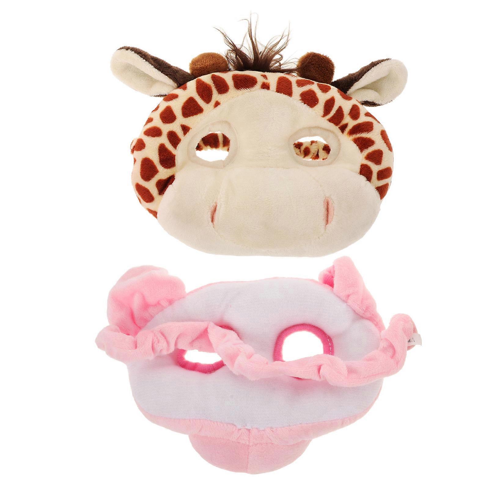 Animal Masquerade Masks 2Set For Kids And Adults In Assorted Color Perfect For Halloween Parties And Cosplay Events