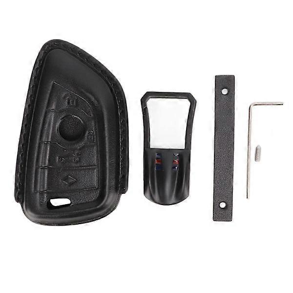Leather 4 Buttons Smart Car Key Fob Cover Remote Control Protector for X1 X2 X3 X5 X6 2 5 6 7 Series