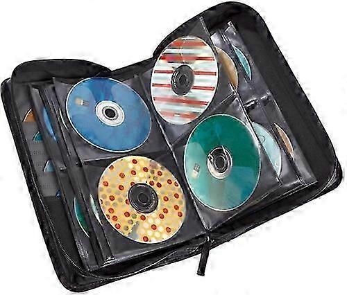 Case Logic KSW-92 Koskin CD Wallet-Indeholder 92 diske - Imiteret læder (sort) [NYLON CARRYING CAS] USA import
