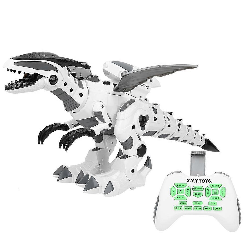 RC Dinosaurus Robot Speelgoed Programmeerbare Interactieve Afstandsbediening Dinosaurus ModelWit