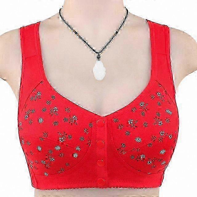 Wireless Nursing Bra with Front Button for Women