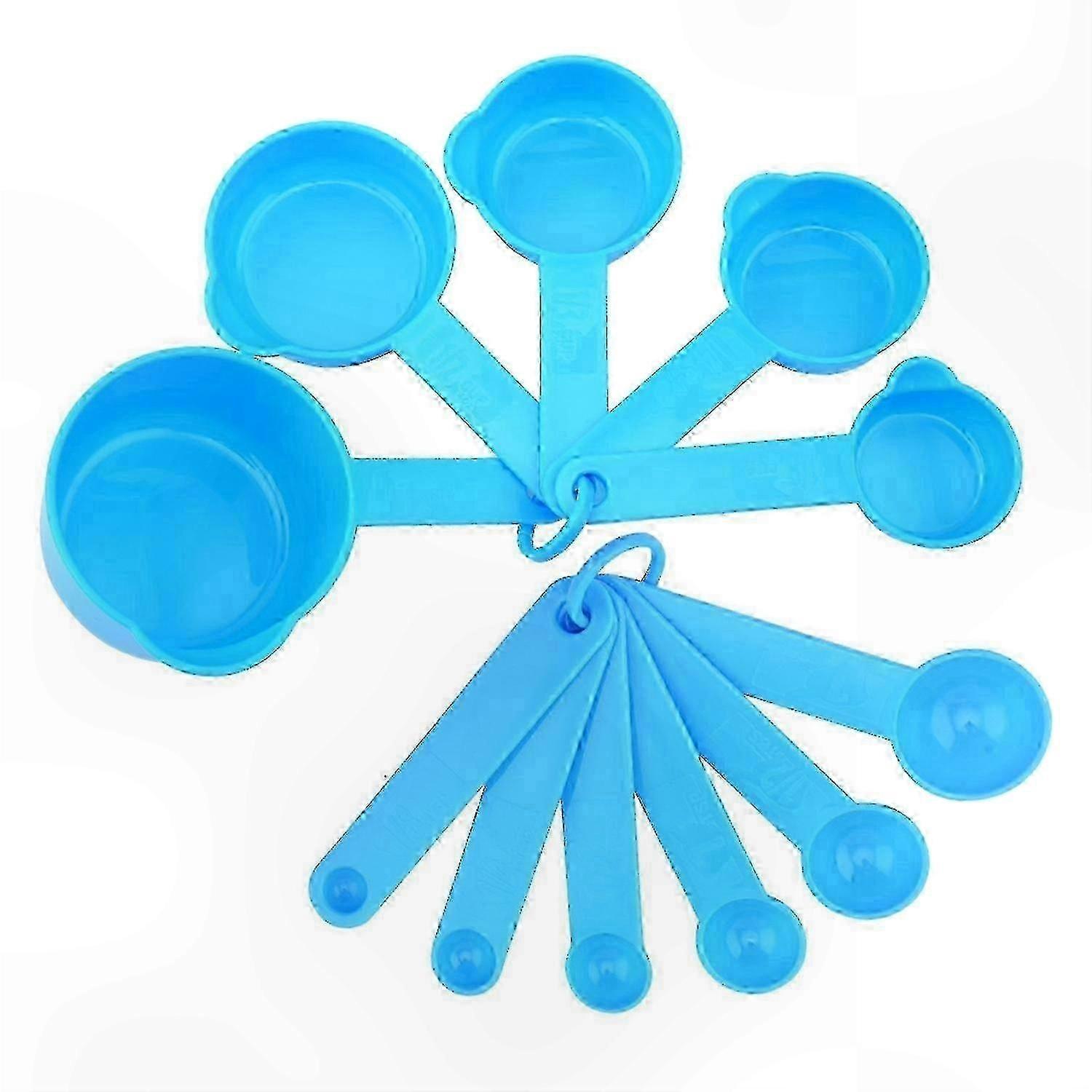 11Pcs/Set Plastic Measuring Spoon & Cup Set BPA-Free Baking Measuring Tool for Flour Sugar Salt