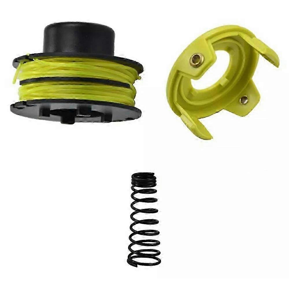 Type A For Ryobi RLT3025F/RLT3025S/RLT3525S Lawn Mower RAC119 Line Spool + RAC118 Spool Cap + Spring 2025