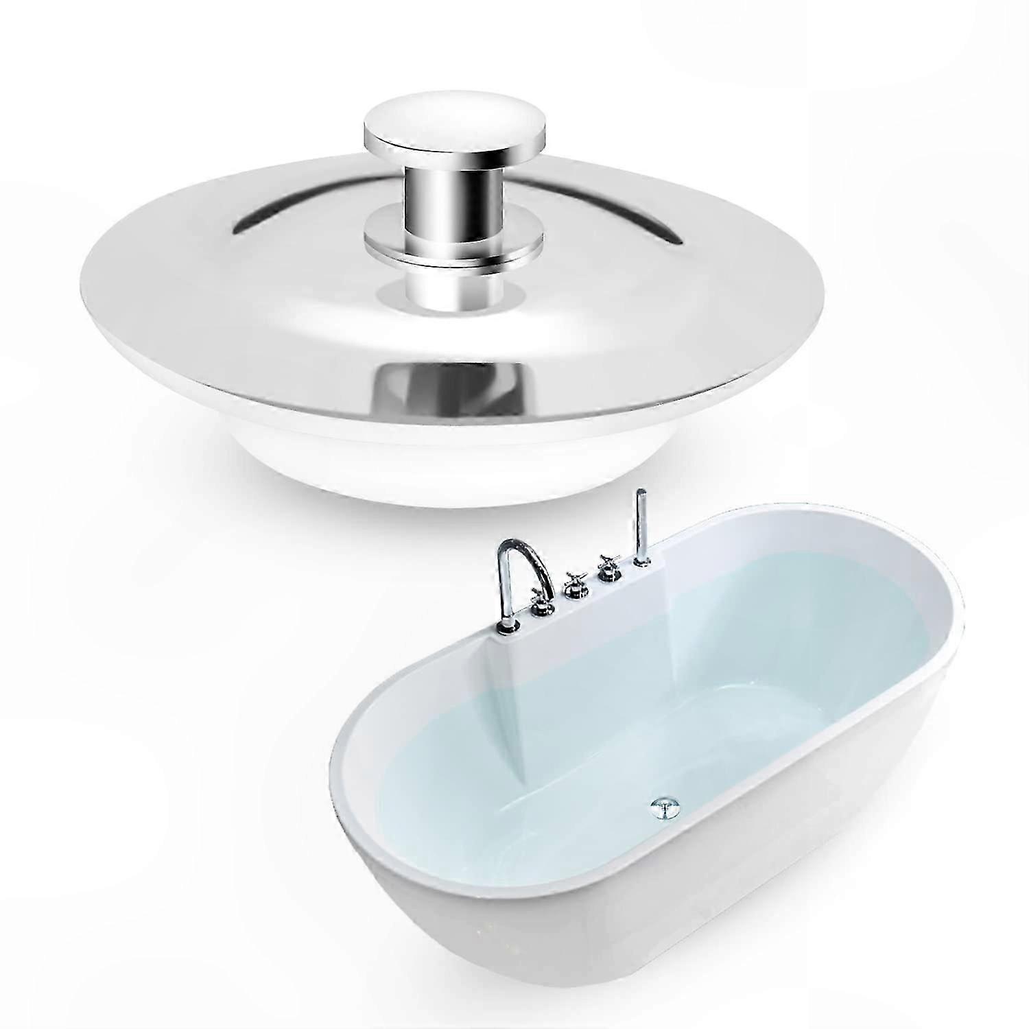 سدادة سدادة تصريف بالوعة عالمية مع حشية مطاطية ، مضادة للرائحة للحمام وحوض المطبخ (ثقب 40-45 مم ، عبوة من 1)