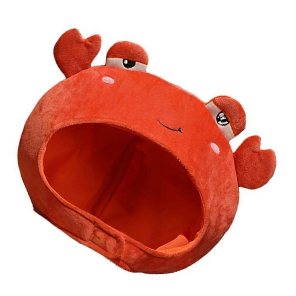 Funny Cartoon Crab Hat for Adults – Comfortable Cloth Party Headgear for Cosplay, Festive Events, and Photo Sessions – Lightweight & Easy to Wear