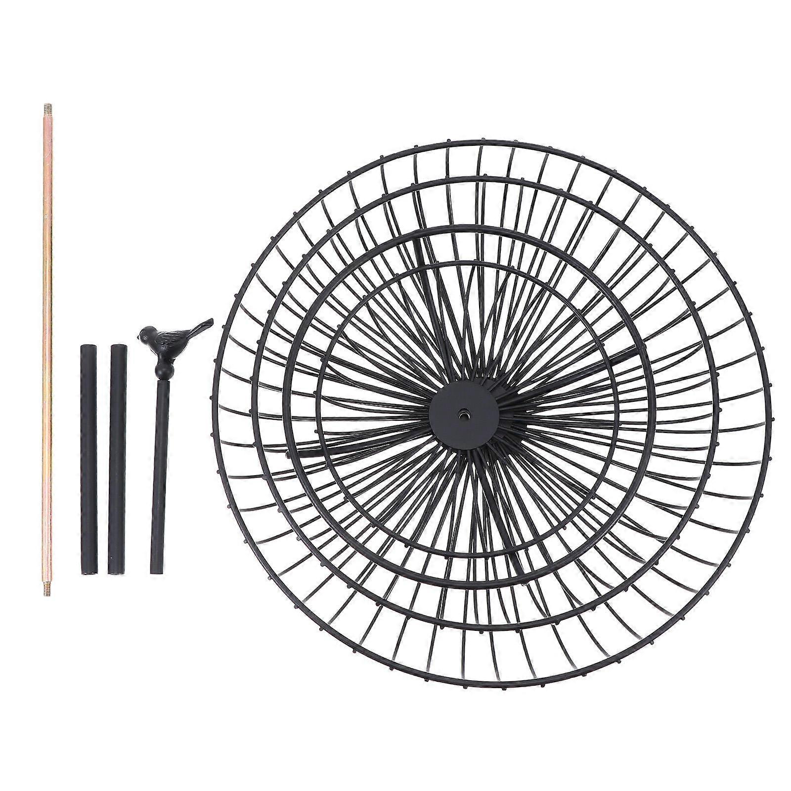 Black Iron Fruit Storage Basket for Home Design Stable Placement