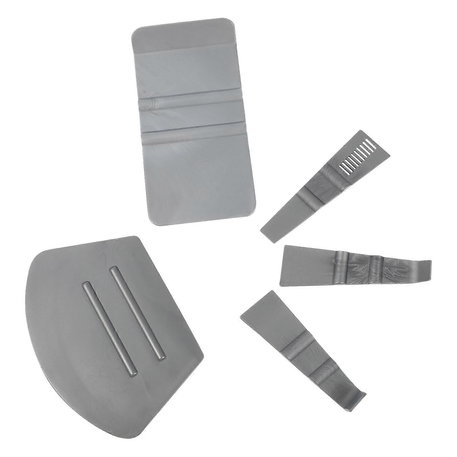 5pcs Car Vinyl Squeegees Durable Tools for Vinyl Wrapping, Window Tinting and Bubble Removal in Tight Spaces