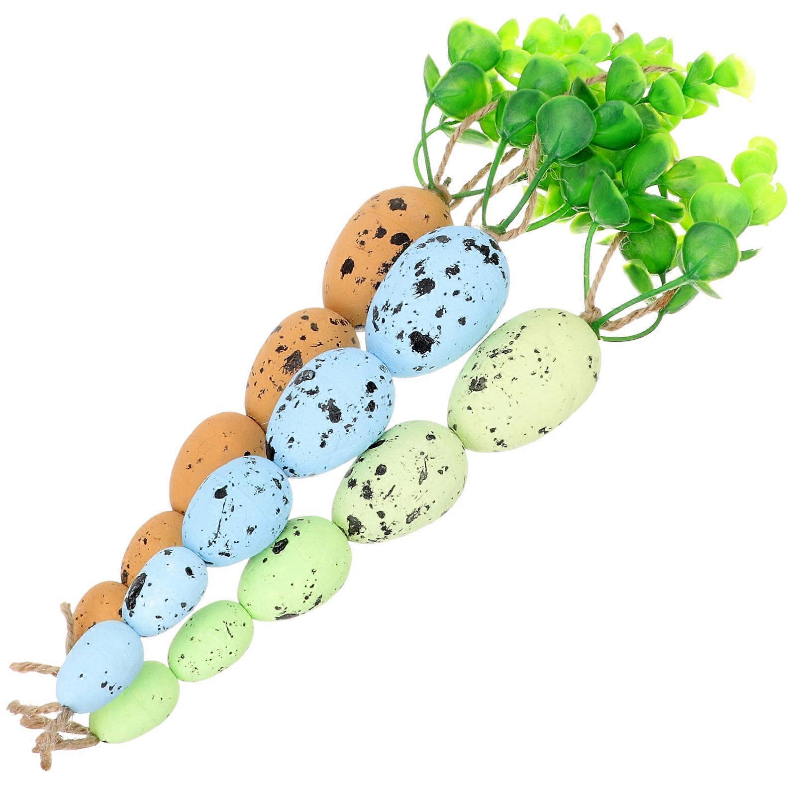Artificial Egg Decor 3Pcs Easter Holiday Celebration Ornament Spring Interior Design Carrot Shape Decoration