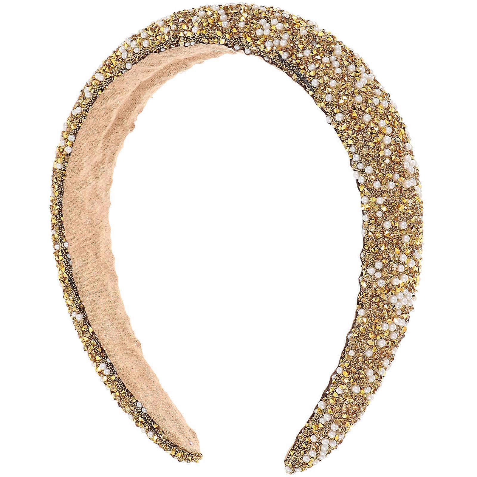 Lightweight Comfortable Spa Headband for Women, Multi Colored Pearl Design Hair Accessory for Face Washing, Styling, Parties, and Everyday Use for