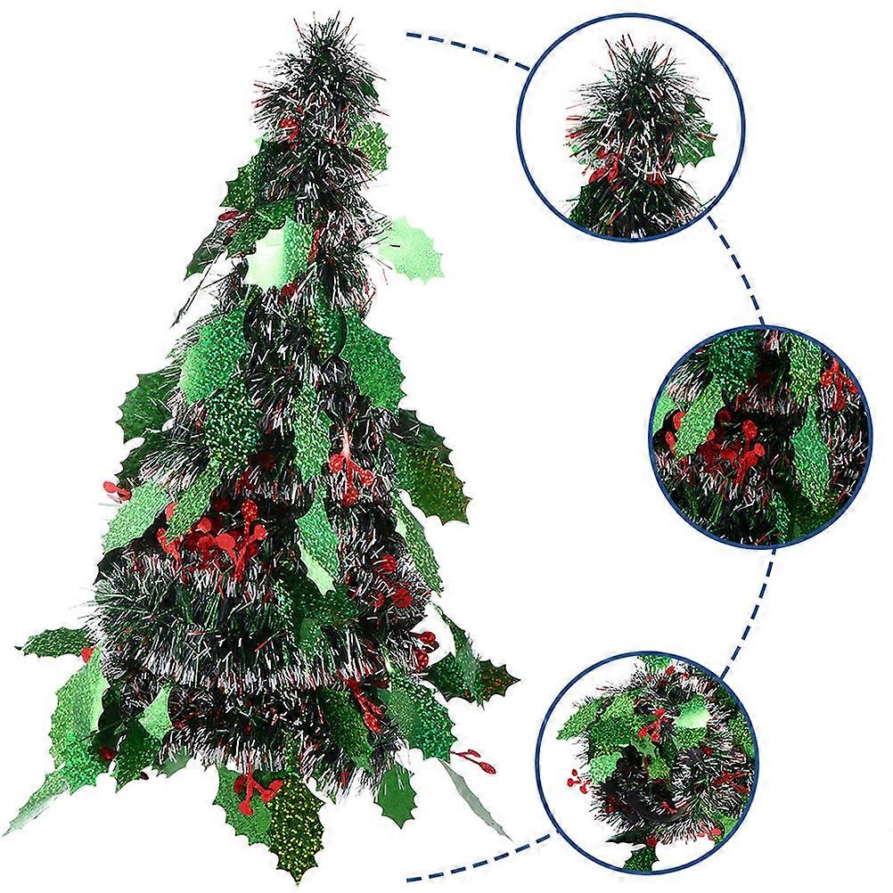 Christmas Tree Props Made of Plastic for Decoration in Assorted Colors 3Pcs