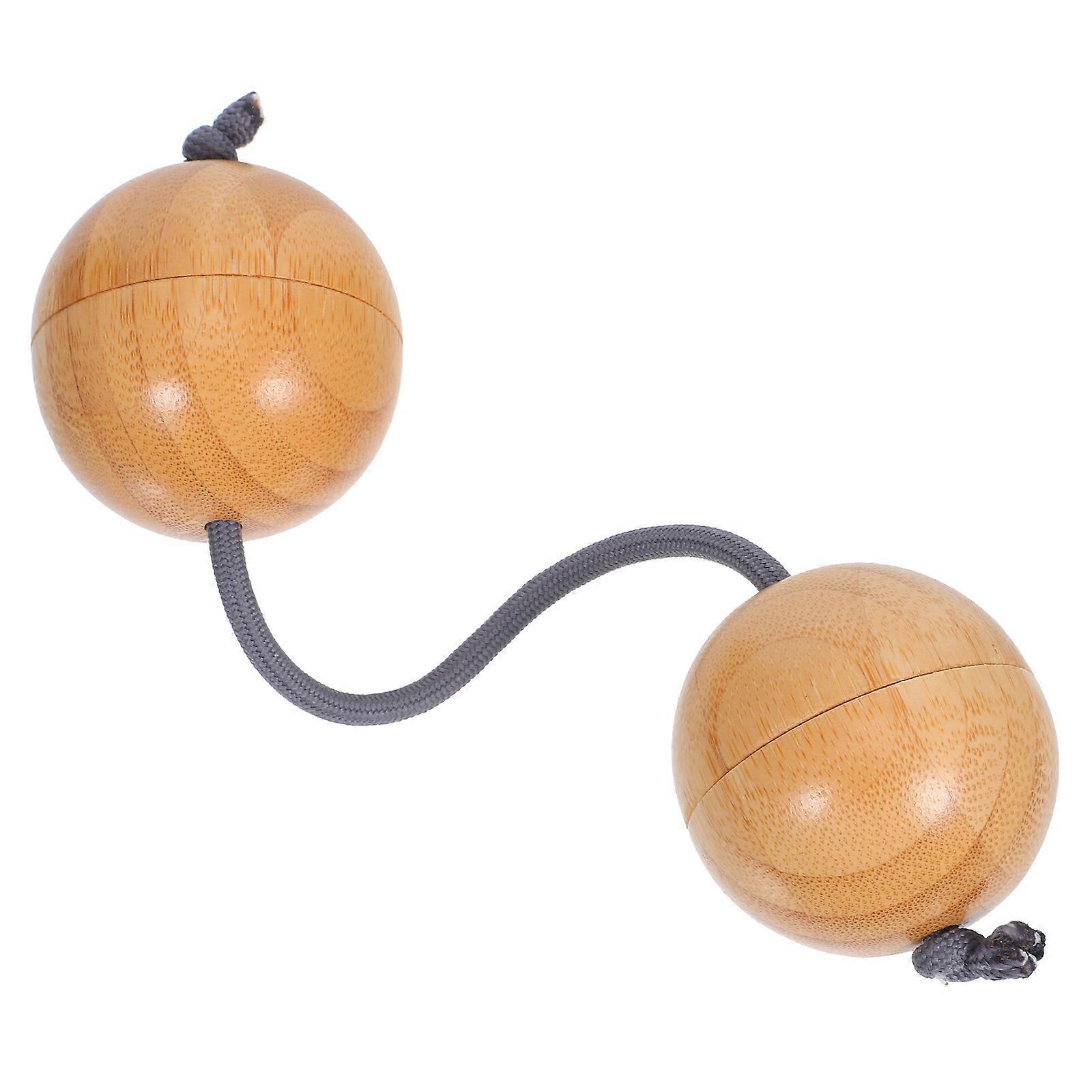 Asalato Shaker Double Gourd Bamboo Hand Percussion Instrument for Music Learning, Parties & Stage Performances