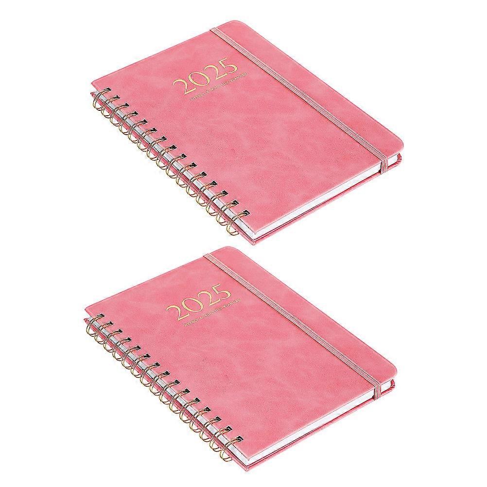 Here's a polished product description based on your input:
**2pcs Planner Notebook Monthly Diary & Appointment Book for Office, Academic Use |