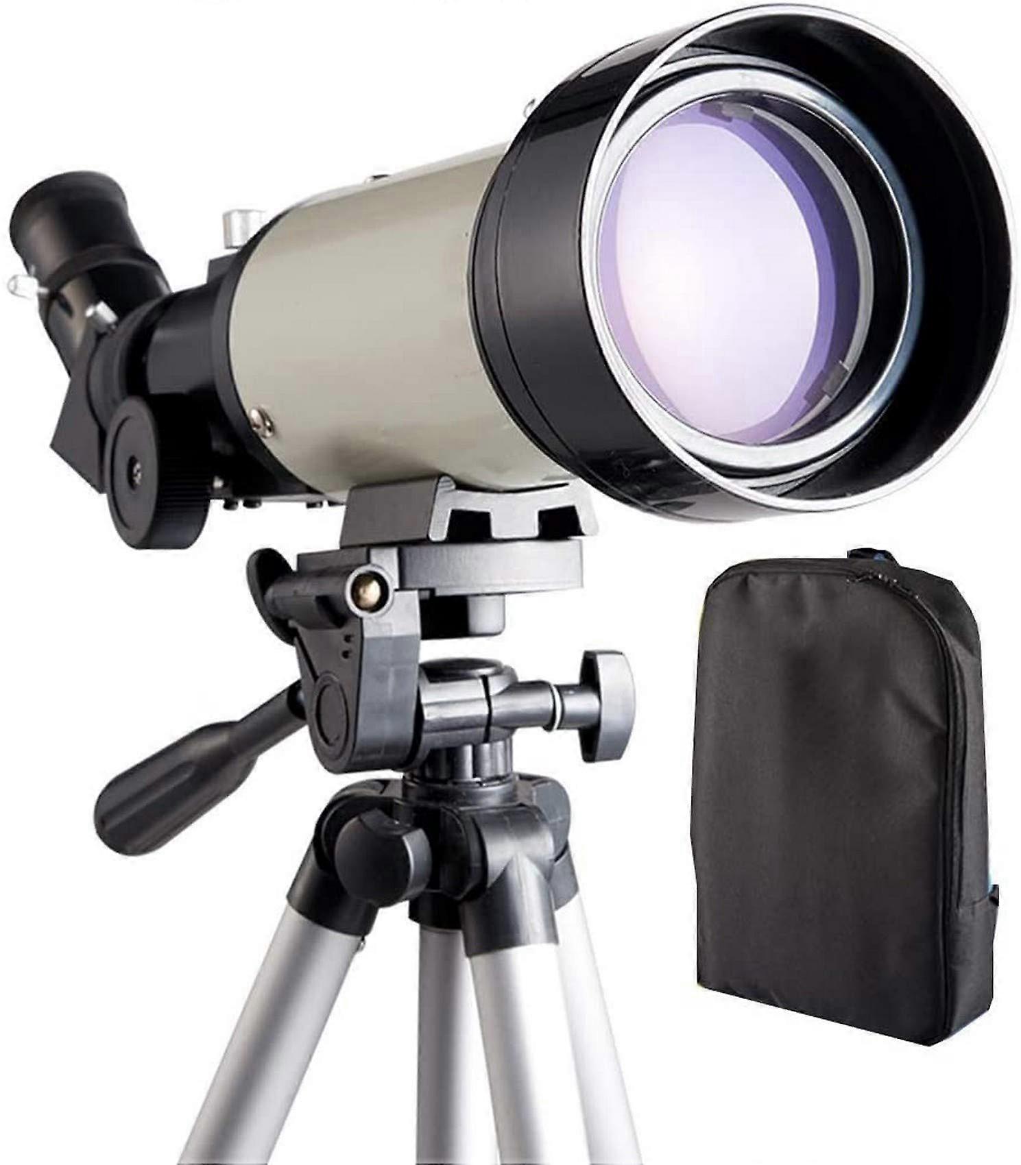 70mm Astronomical Refractor Telescope for Kids and Adults, 400mm Portable with Adjustable Tripod and Backpack