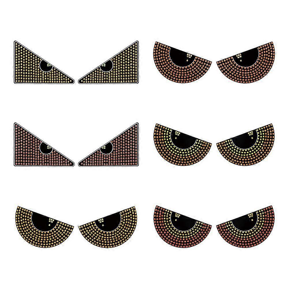 For Car Demon Eyes LED Lights USB Powered APP Control Music Sync Dynamic Patterns Waterproof Customizable Text Gift