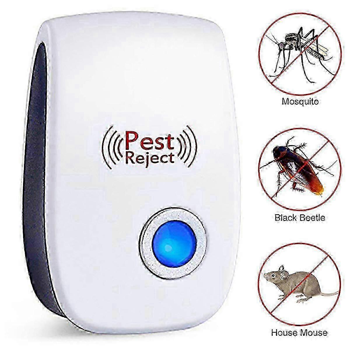 1-6pcs Electronic Ultrasonic Plug In Pest Repeller Controler Rat Mice Fly Rejector mouse