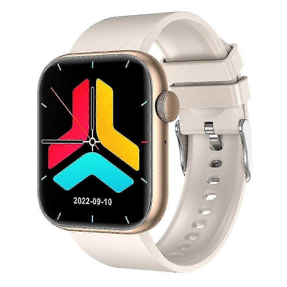 Qx7 Smart Watch 1.85 Inch Bluetooth Call Temperature Heart Rate Monitoring Voice Assistant Music Play -CHAN