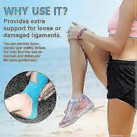 10 Pezzi Di Kinesiotape Pretagliati Per Caviglia, Nastro Kinesiologico Impermeabile Elastico Nastro Fisiologico Caviglia Nastro Kinesiologico Supporto Per Caviglia