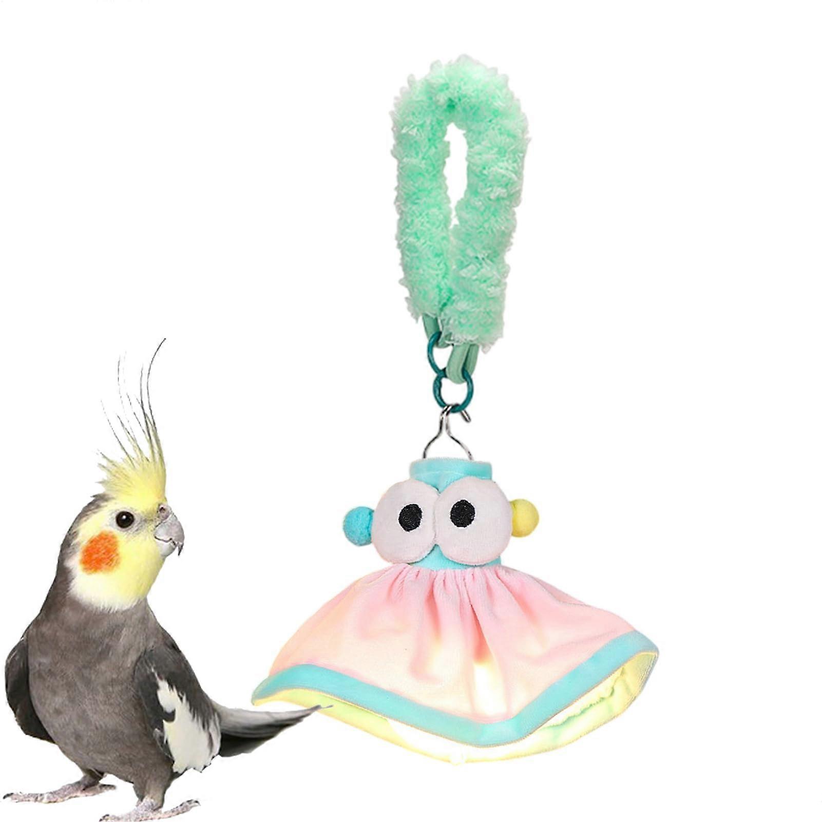 Avian Lights for Birds - Plush Parrot-Shaped Indoor Bird Light with 3 Lighting Modes for Bookshelf and Vanity Counter, Blue