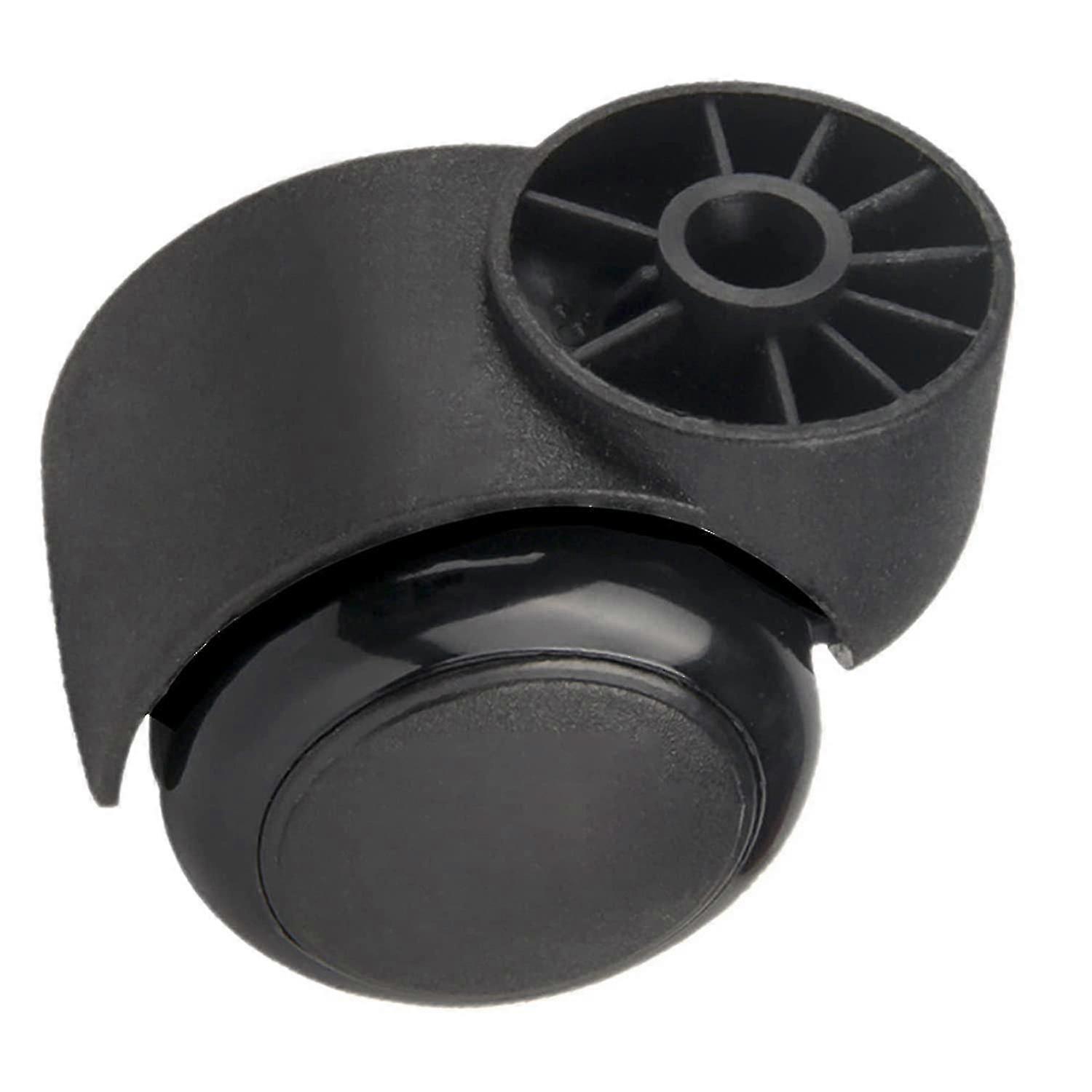 5-Piece Office Chair Replacement Wheels - Black Silent Stemless Casters, 2 Inch Diameter