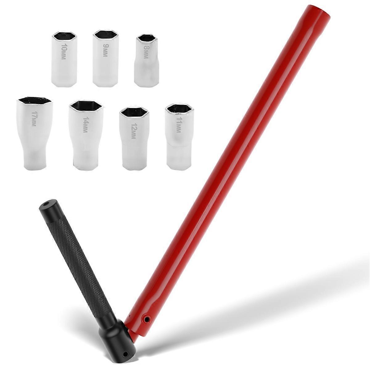 Carbon Steel Tap Wrench Adapter Set 8-17mm