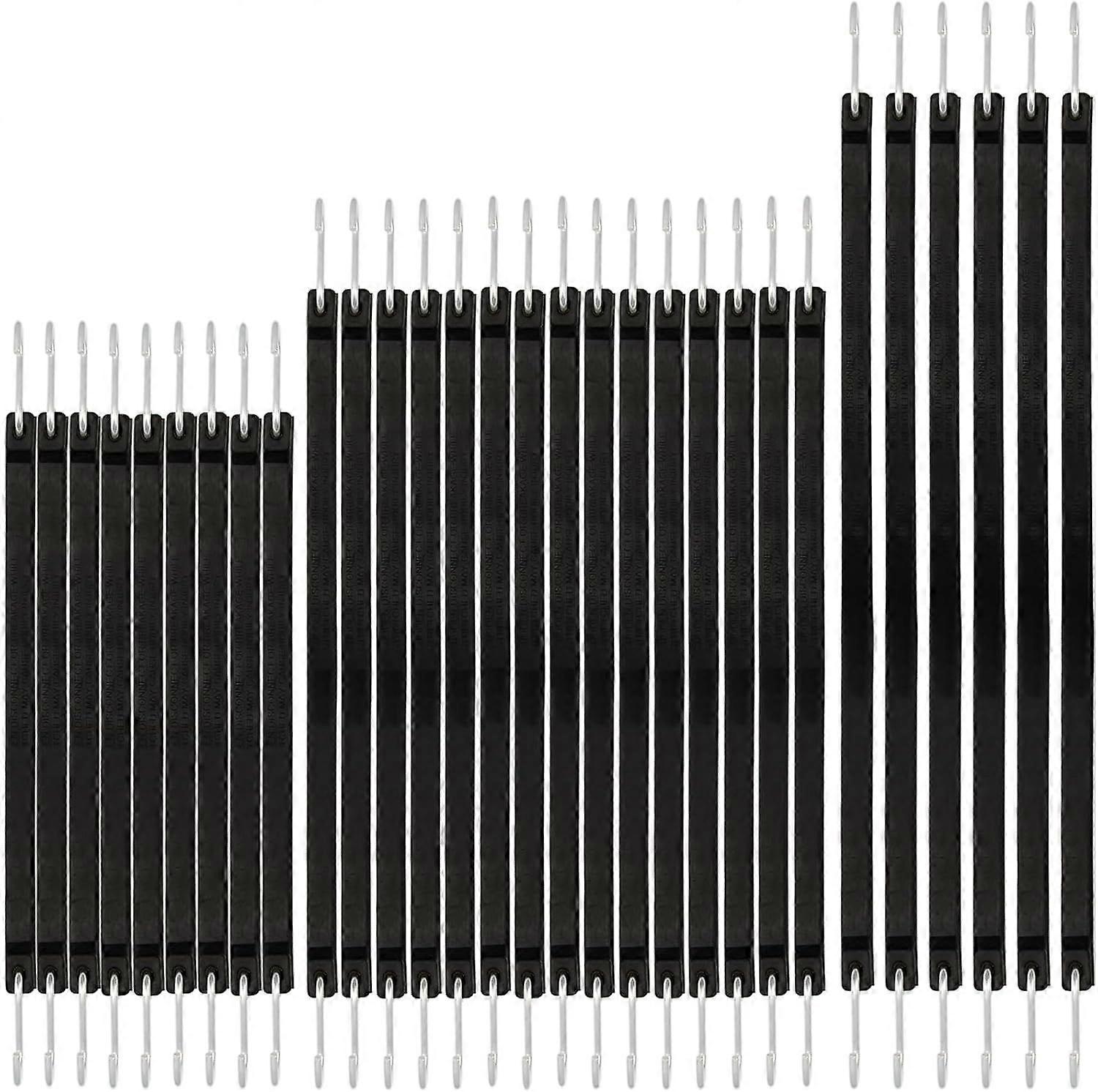 30PCS Rubber Tarp Straps Assorted Sizes with 150% Max Stretch, 100% EPDM Bungee