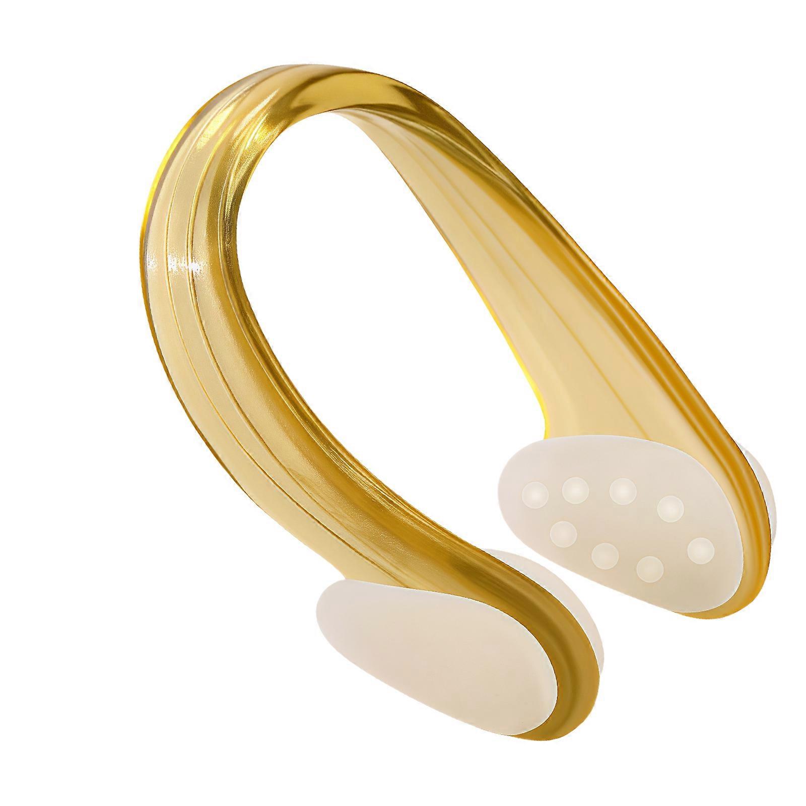 Practical Swimming Nose Clips with Storage Box Nose Plugs Silicone Nose Clips Swimming Accessories for Nose Protector  Yellow