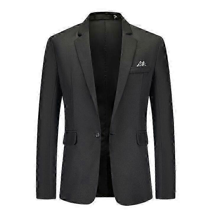 Men's Slim Fit Casual One Button Blazer Jacket