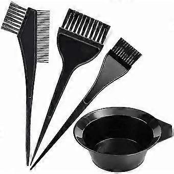 Kit de teinture de coloration de teinte Outil Brosse et bol Ensemble de coloration double face Peigne, Brosses de coiffure Bol Combo Salon Couleur de cheveux Teinture Teinte Tool Set K