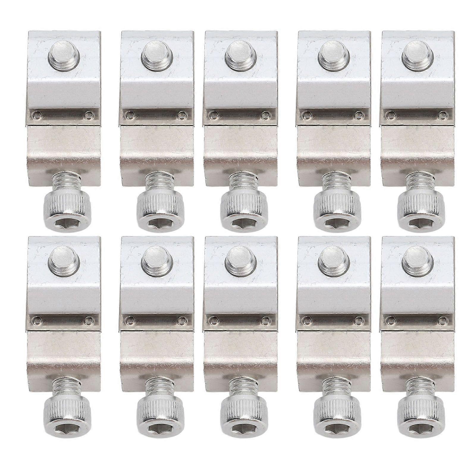 10 Pcs Standard Solar Grounding Lugs Solar Panel Ground Wire Clamps Solar Module Bracket Accessories